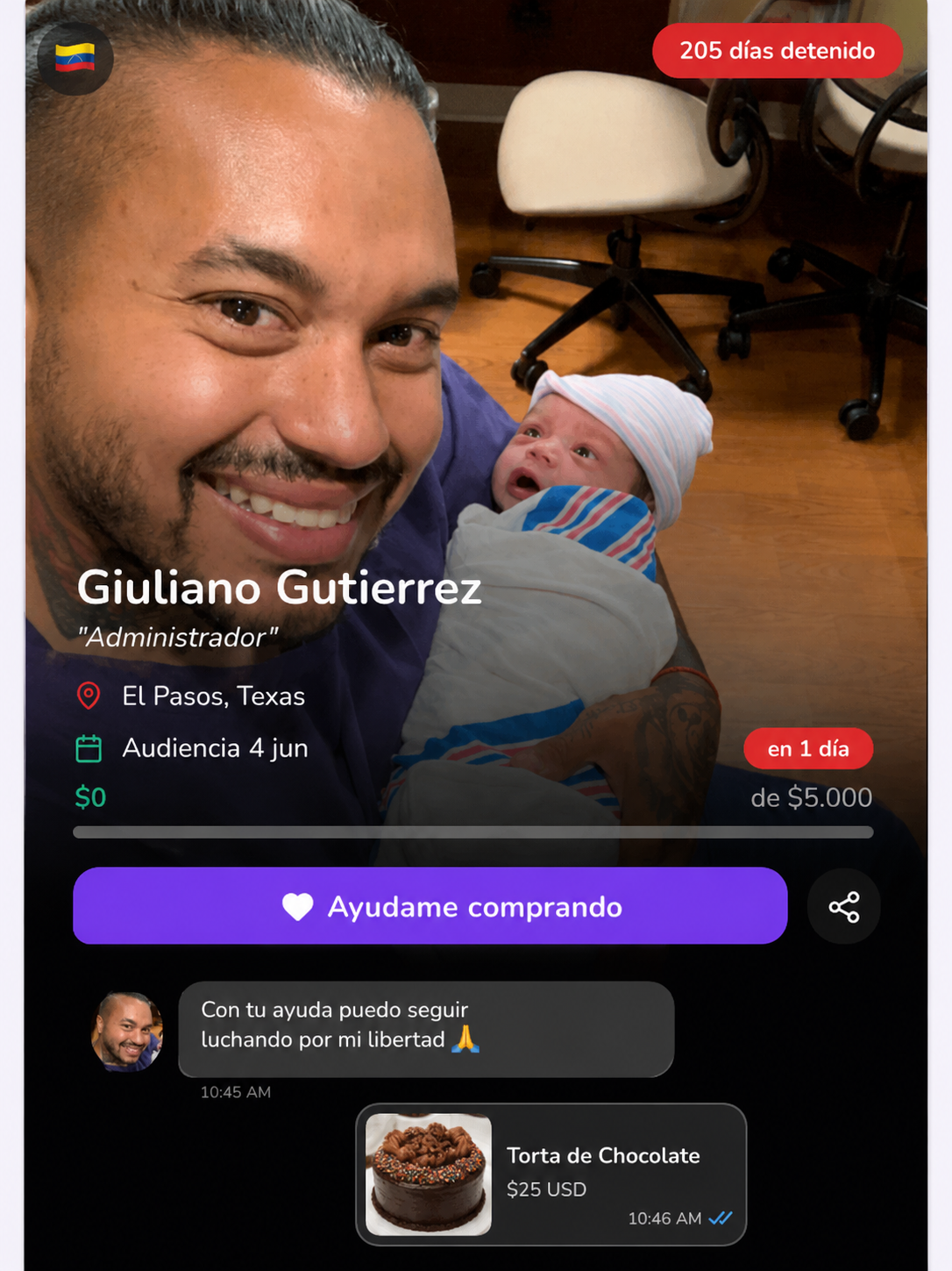 Ejemplo de perfil de caso en MiSignal